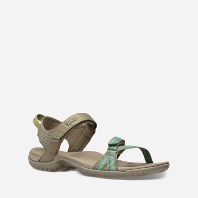 Teva Verra Women's Grey / Olive Hiking Sandals CA53153 Canada Online